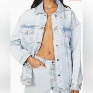 We Wore What oversize denim jacket